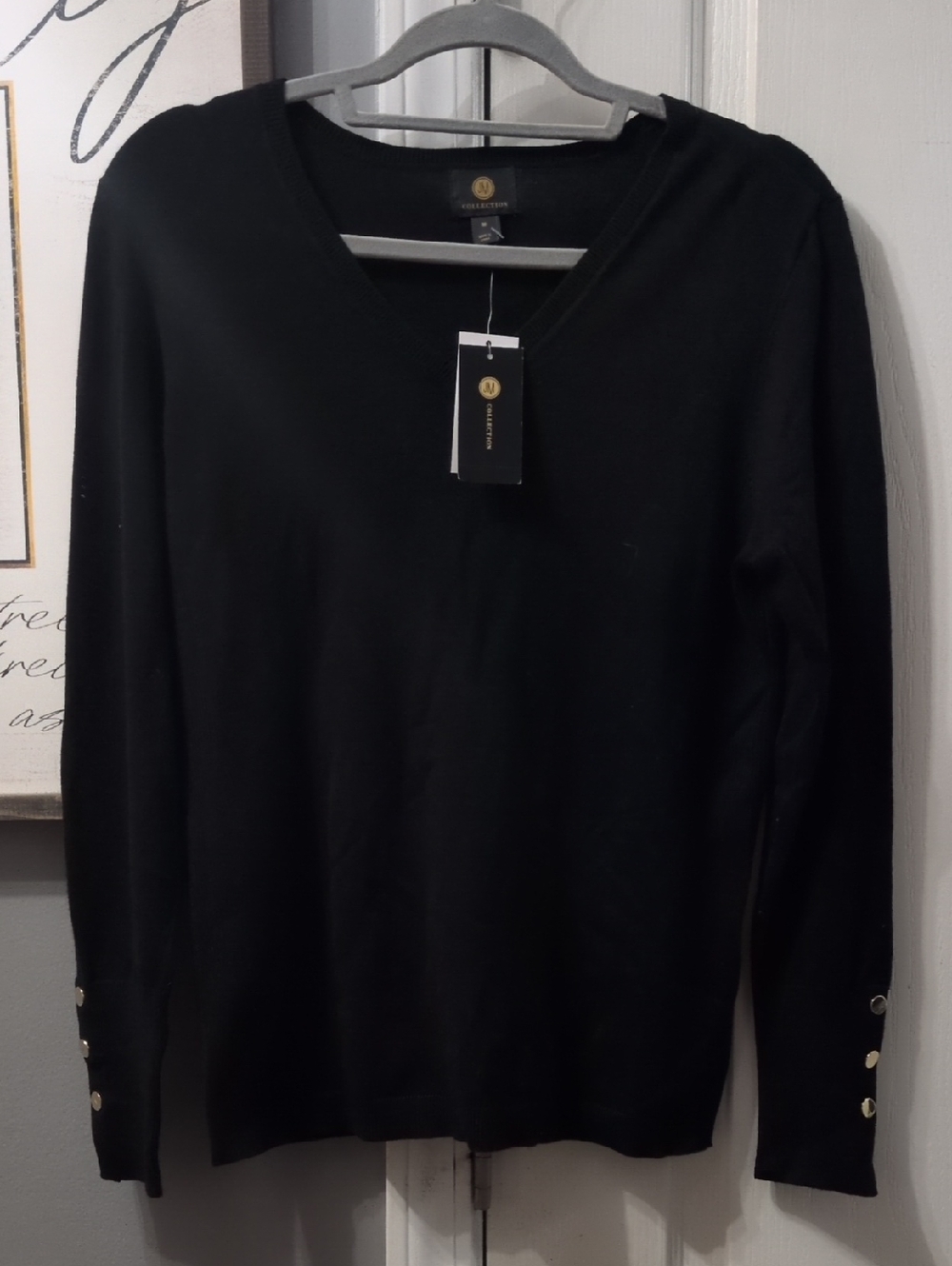Macy's JM Collection NWT Women's Black Sweater